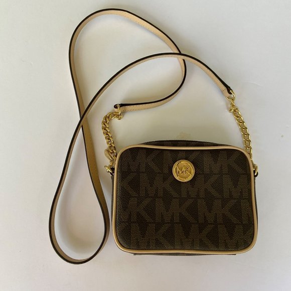 MICHAEL Michael Kors Handbags - Michael Kors Mini Bag Crossbody Brown SM Purse Fulton